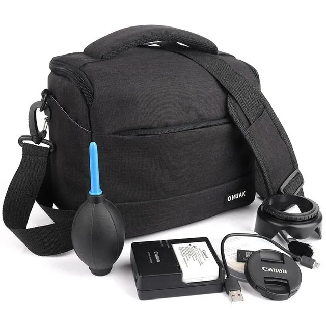 Dslr Camera Bag Fashion Polyester Shoulder Bag Camera Case For Canon Nikon Sony Lens Pouch Bag