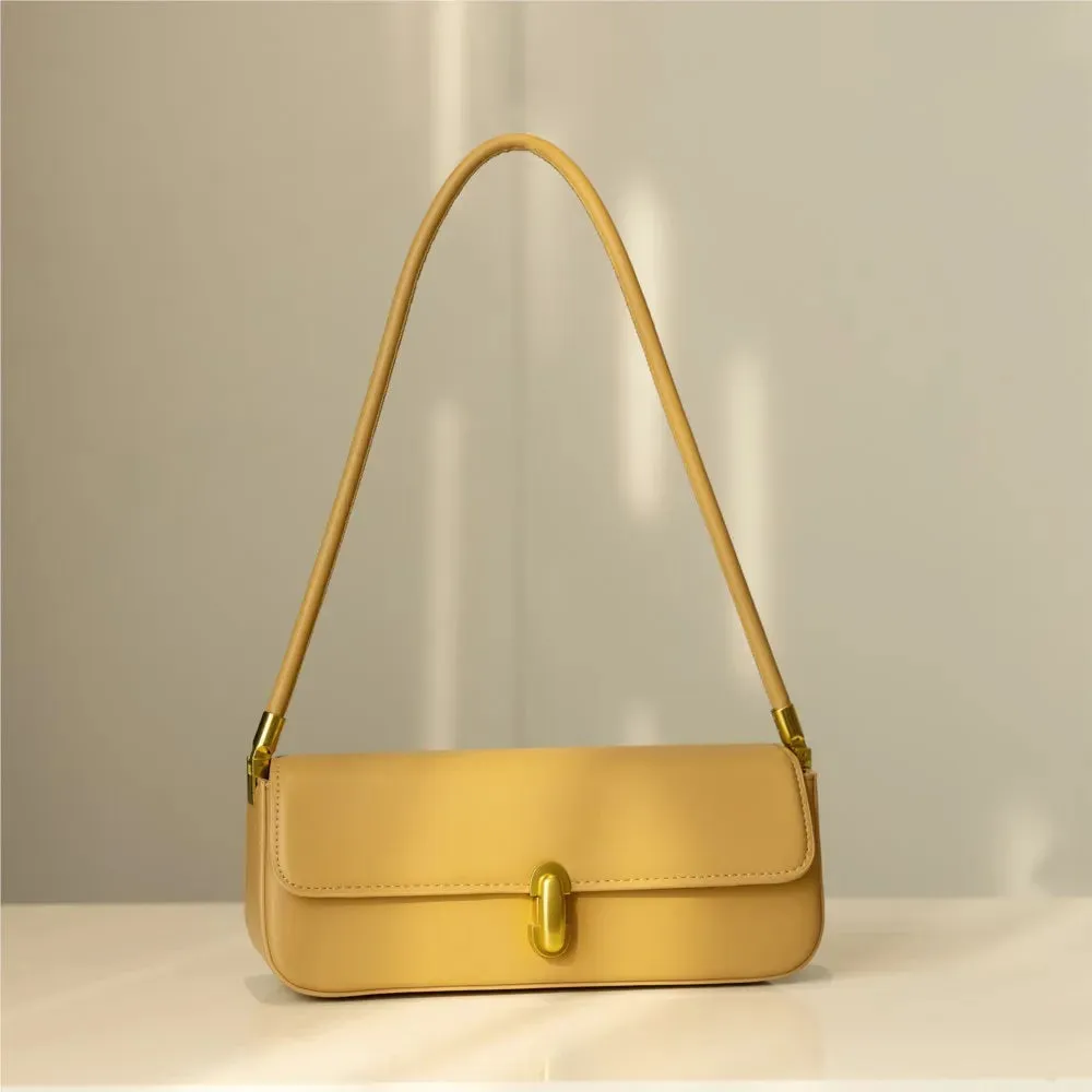 Fashion Shoulder Bag Women New Handbags Designer Simple Versatile Pu Leather Solid Underarm Bags Luxury High Quality Casual