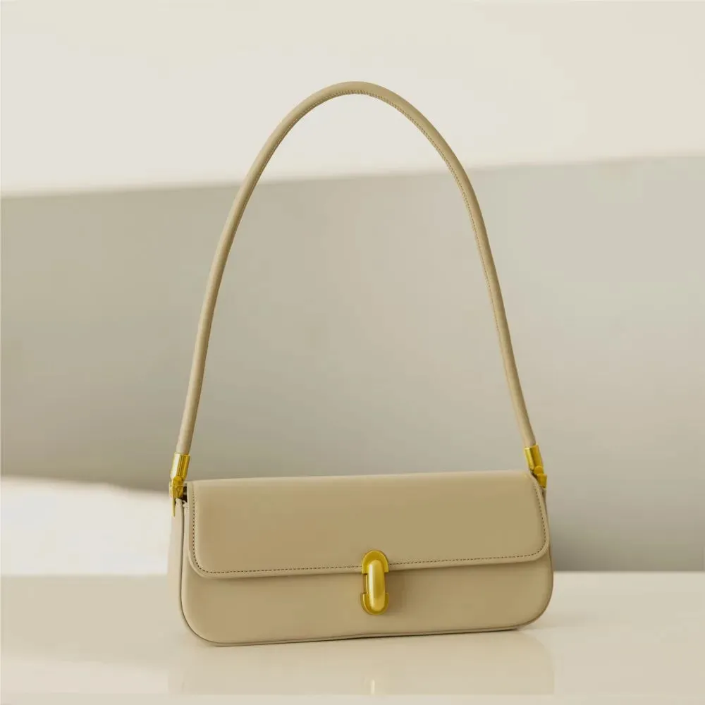 Fashion Shoulder Bag Women New Handbags Designer Simple Versatile Pu Leather Solid Underarm Bags Luxury High Quality Casual