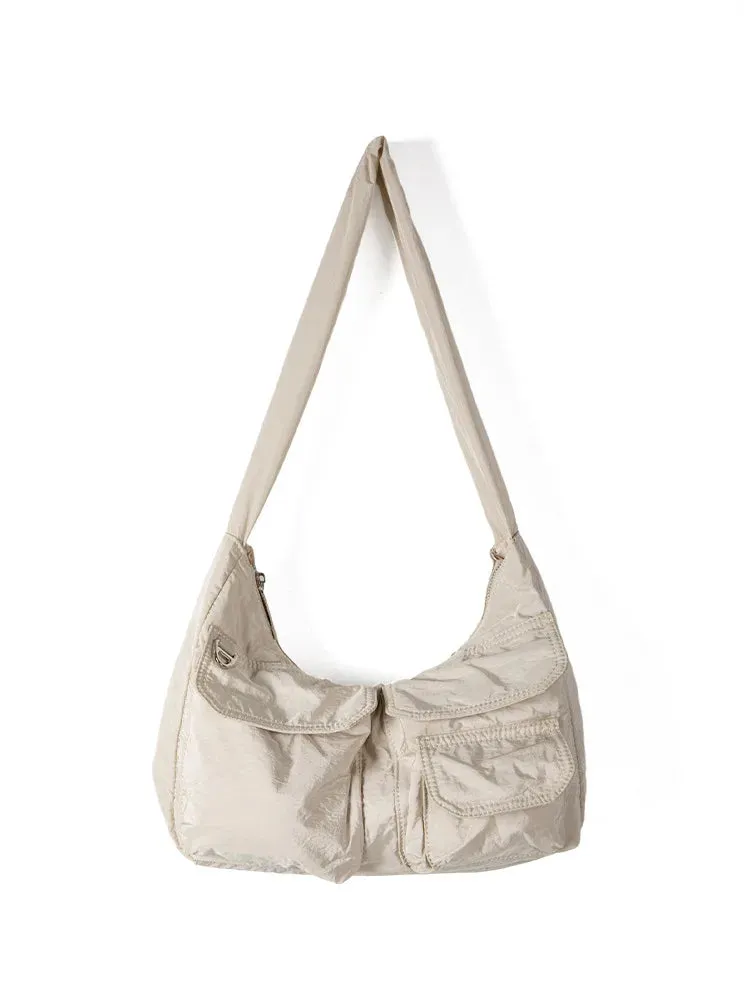 Fashion Solid Color Handbags Casual Versatile Nylon Women Crossbody Bags Designer New Multi Pockets Shoulder Bag Luxury