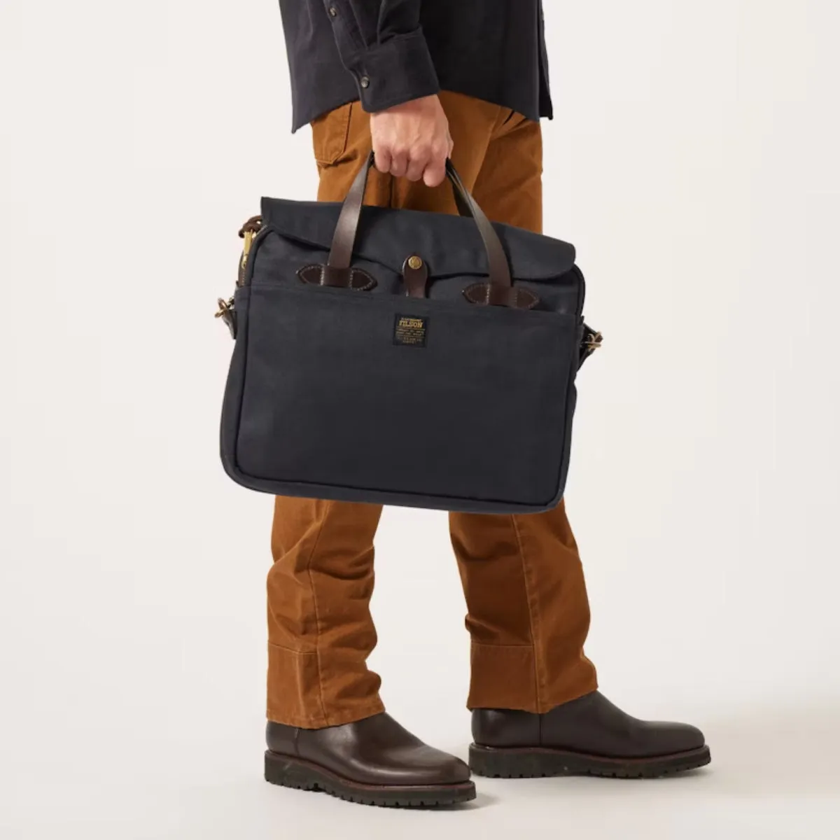 Filson Rugged Twill Original Briefcase in Navy