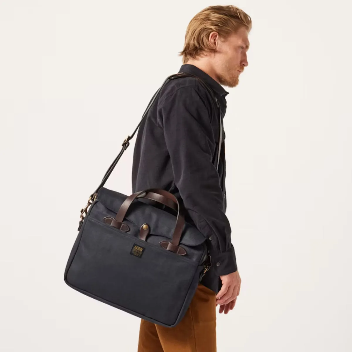 Filson Rugged Twill Original Briefcase in Navy