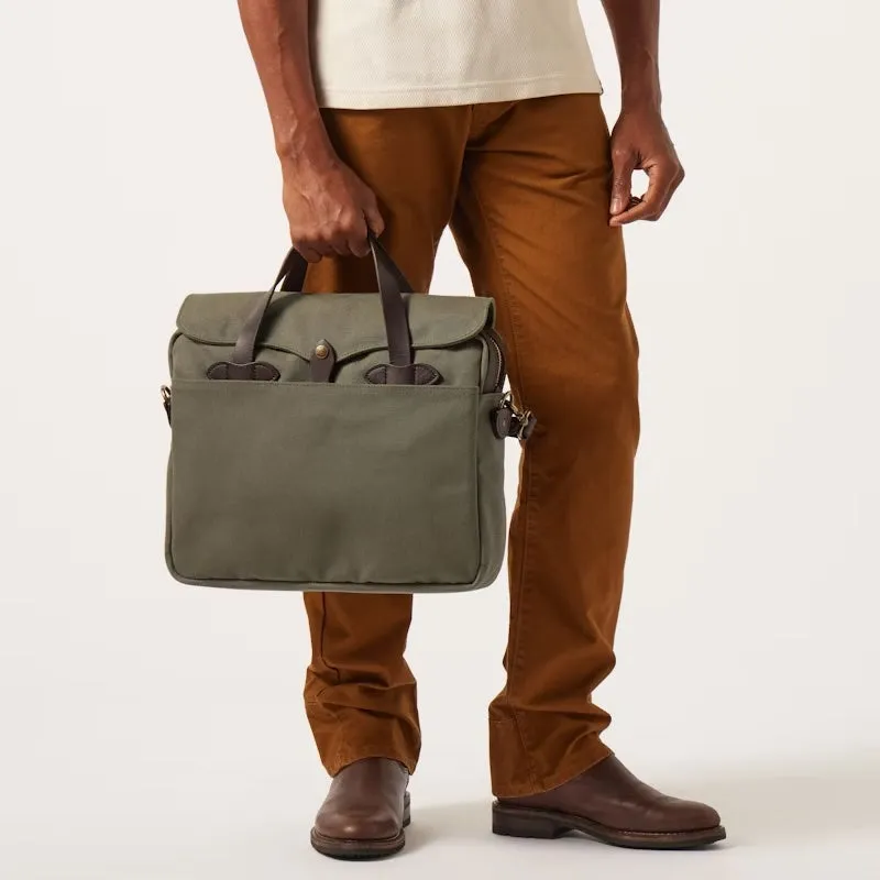 Filson Rugged Twill Original Briefcase in Ottergreen