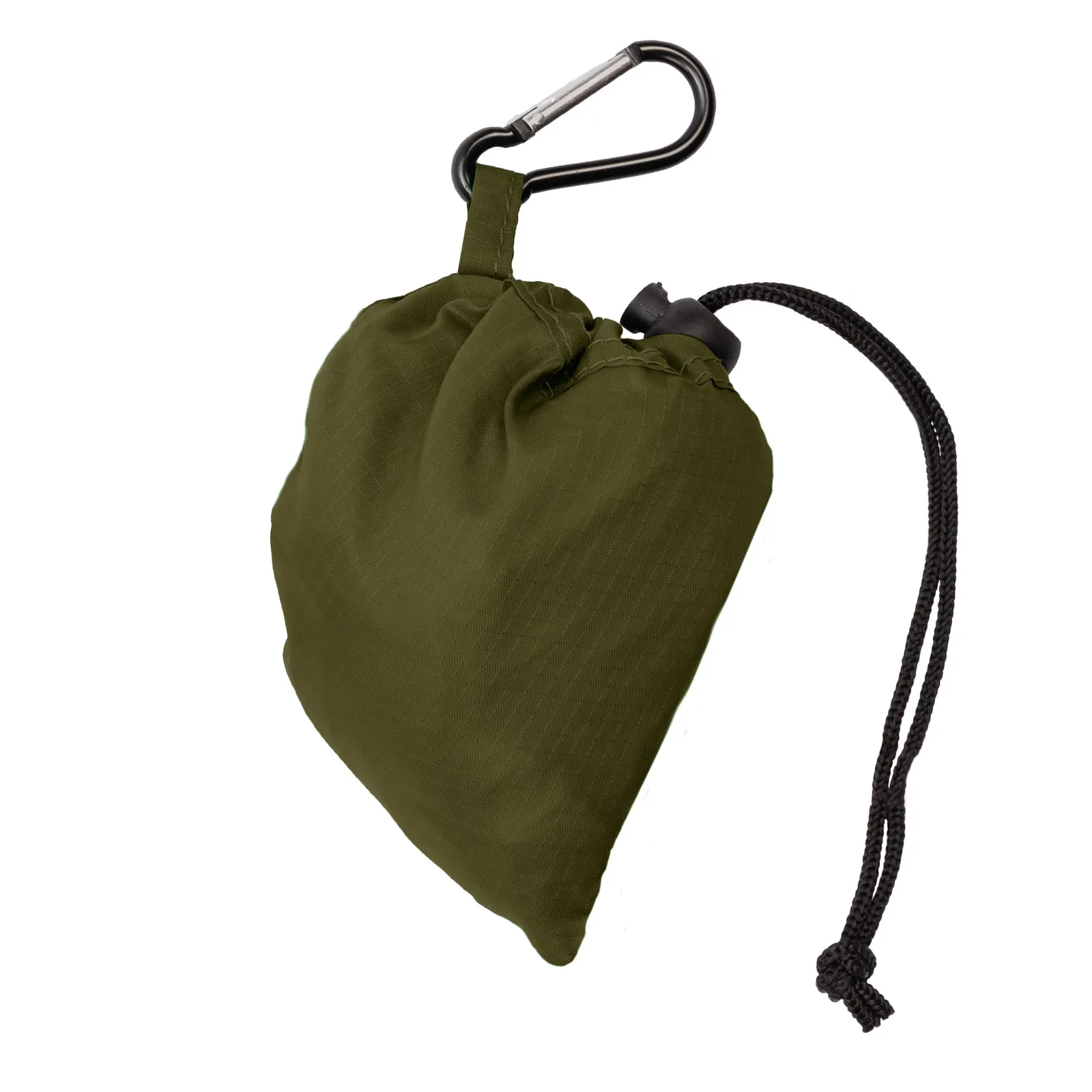 Foldable Shopping Bag With Integrated String Pouch