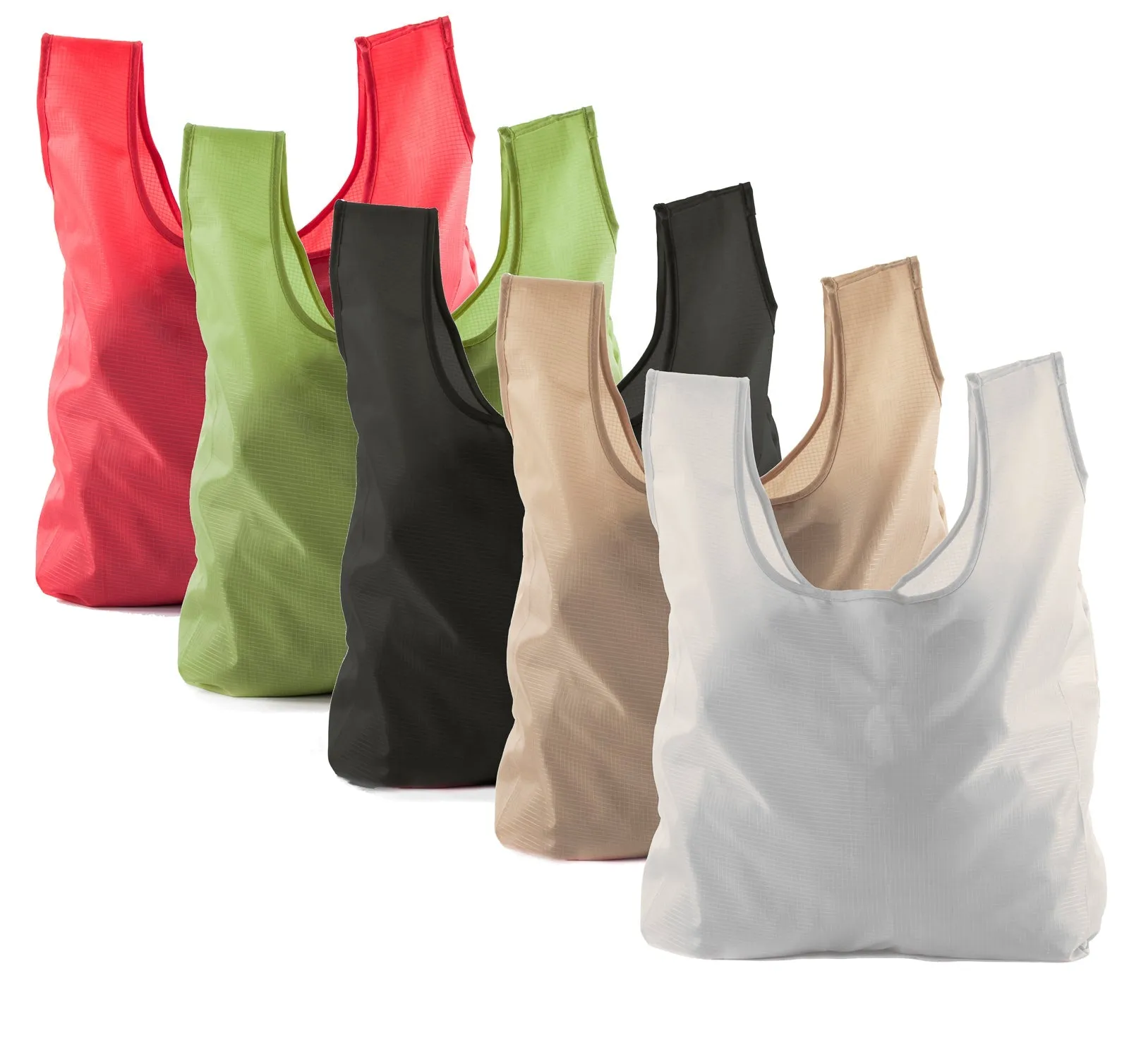 Foldable Shopping Bag With Integrated String Pouch