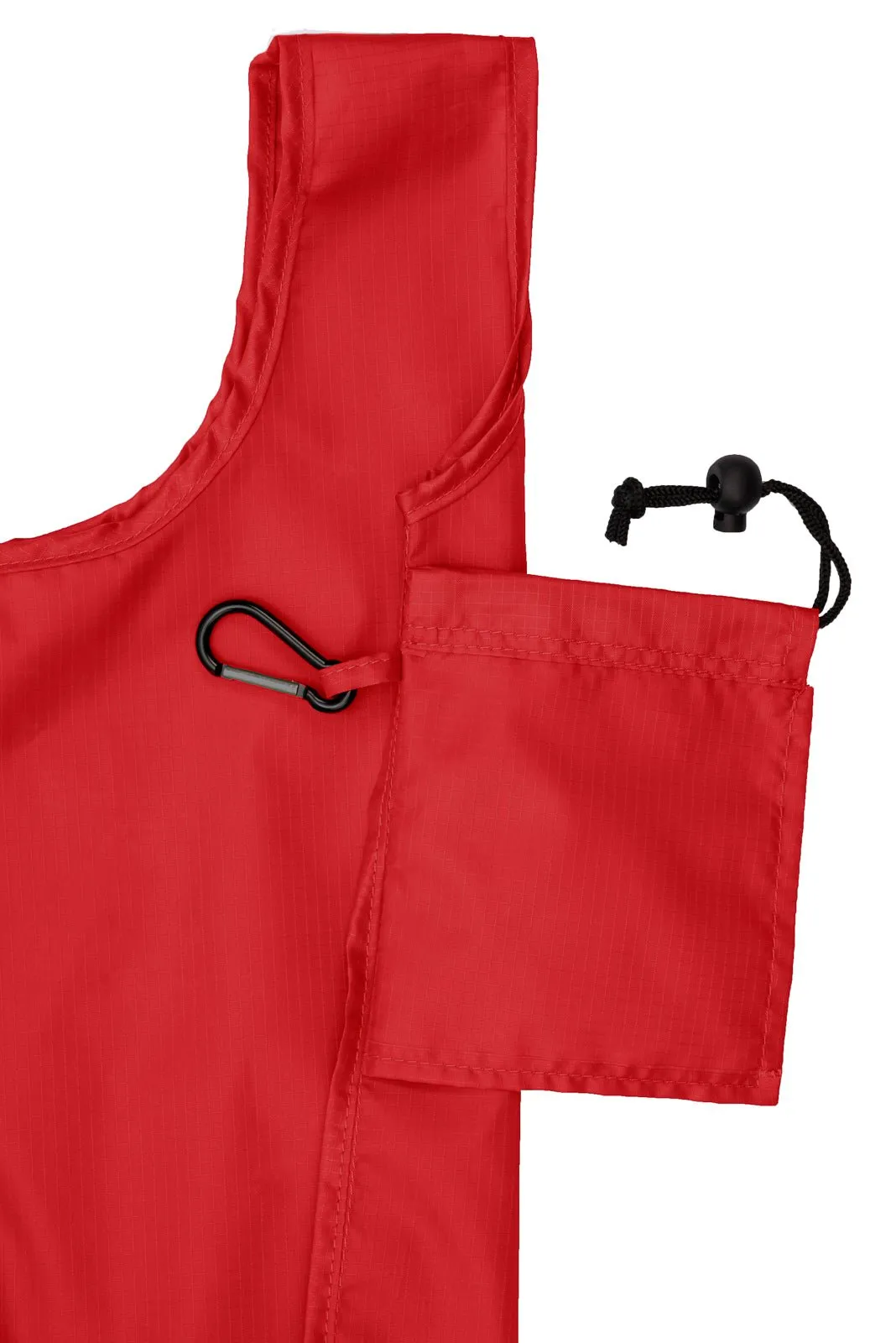 Foldable Shopping Bag With Integrated String Pouch