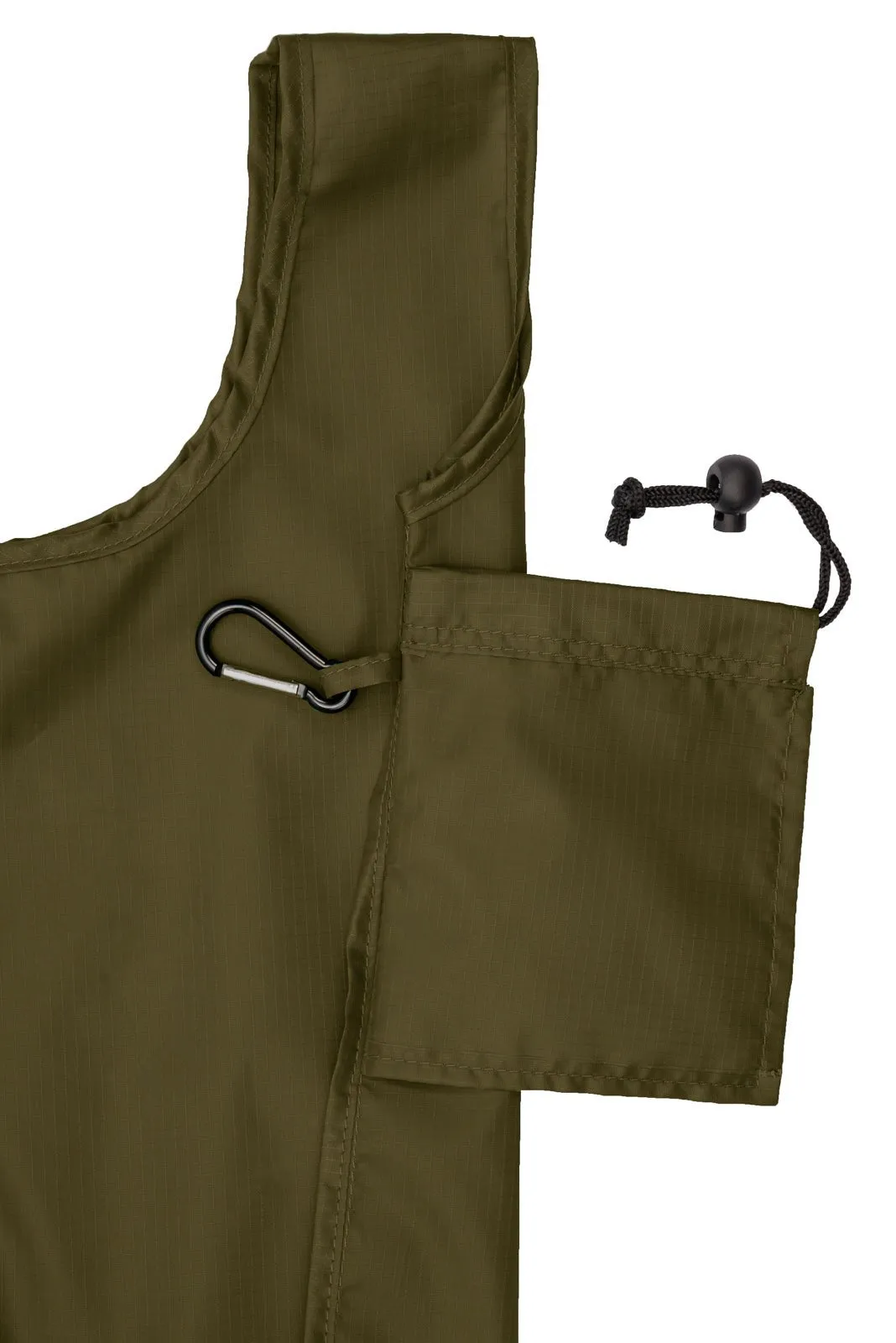 Foldable Shopping Bag With Integrated String Pouch