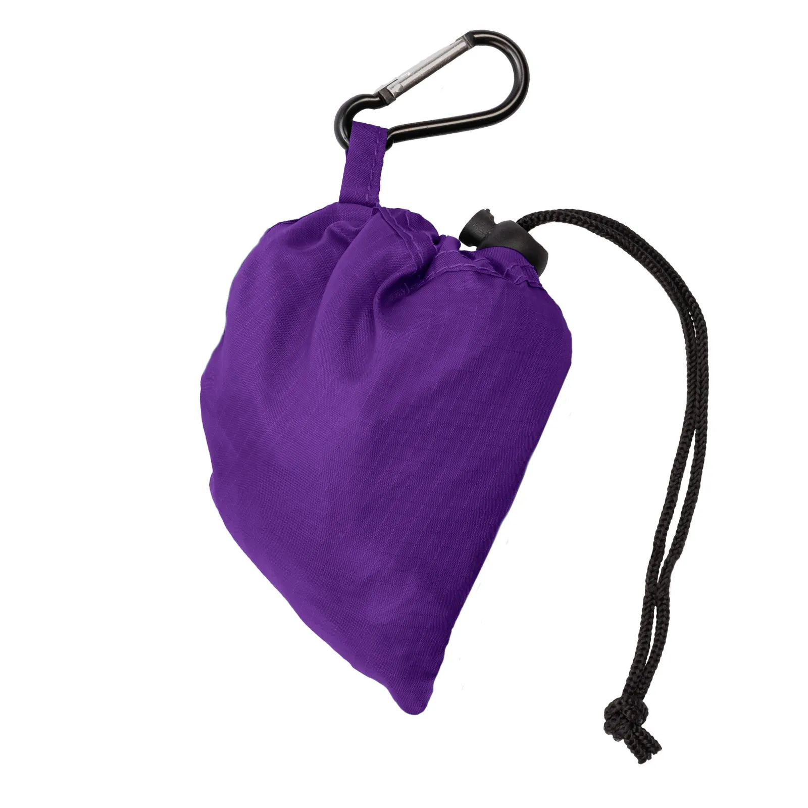 Foldable Shopping Bag With Integrated String Pouch