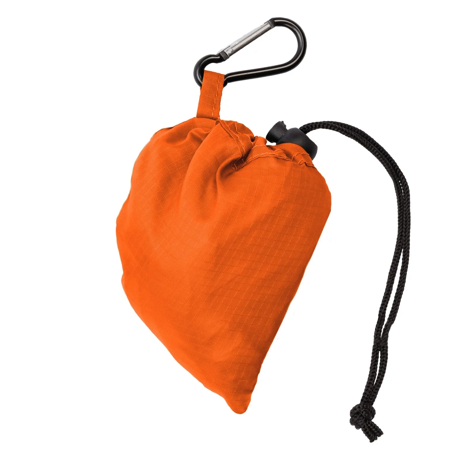 Foldable Shopping Bag With Integrated String Pouch