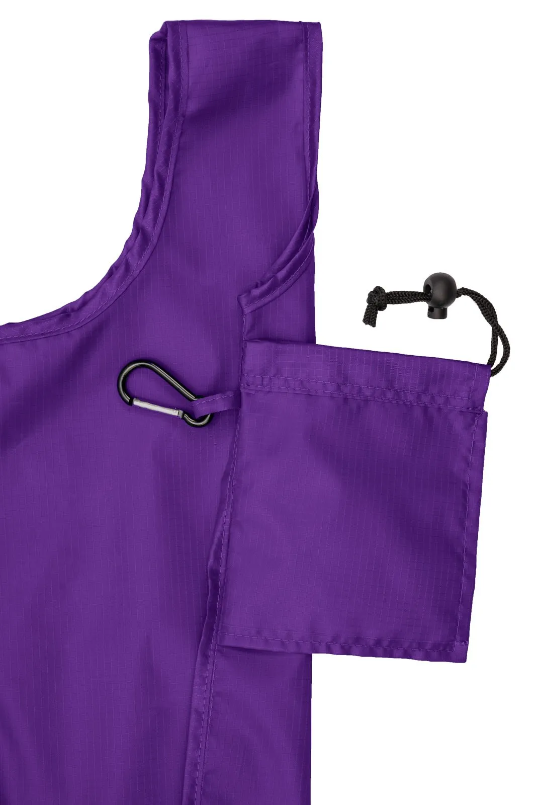 Foldable Shopping Bag With Integrated String Pouch