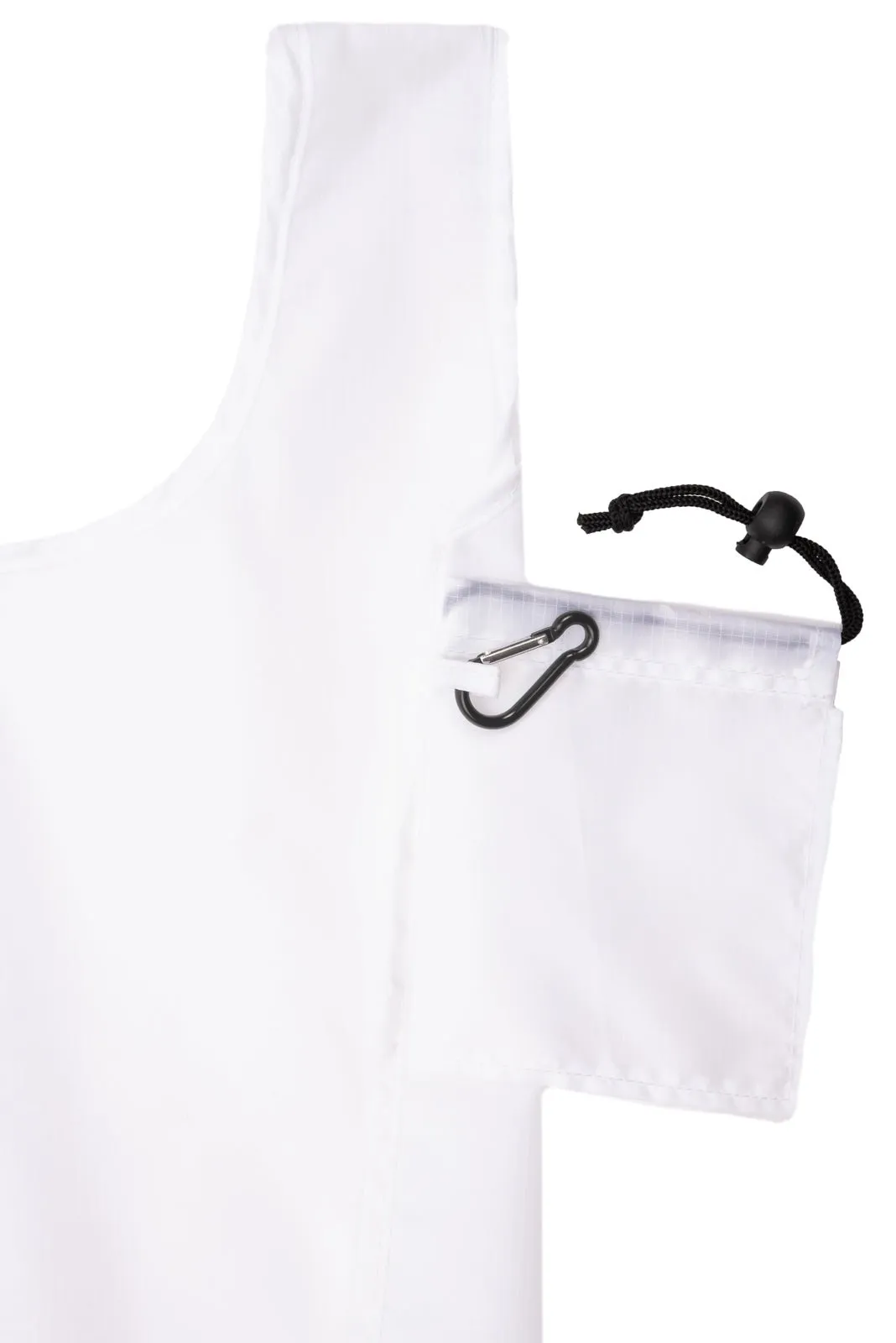 Foldable Shopping Bag With Integrated String Pouch
