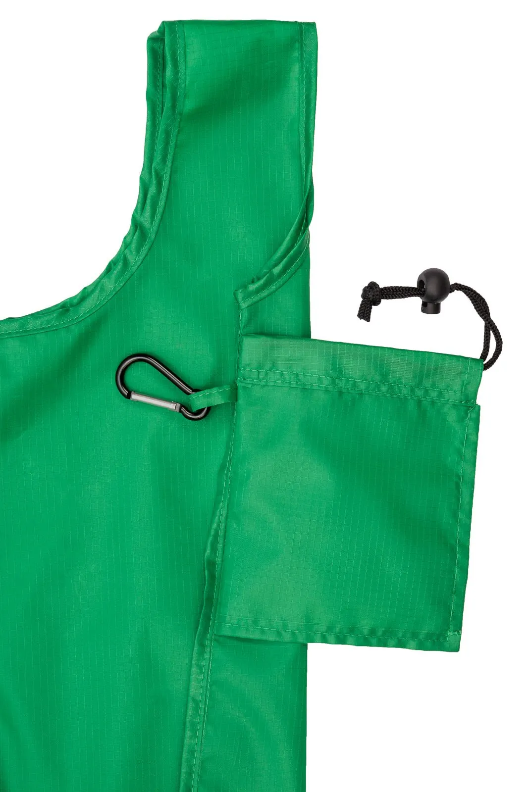 Foldable Shopping Bag With Integrated String Pouch
