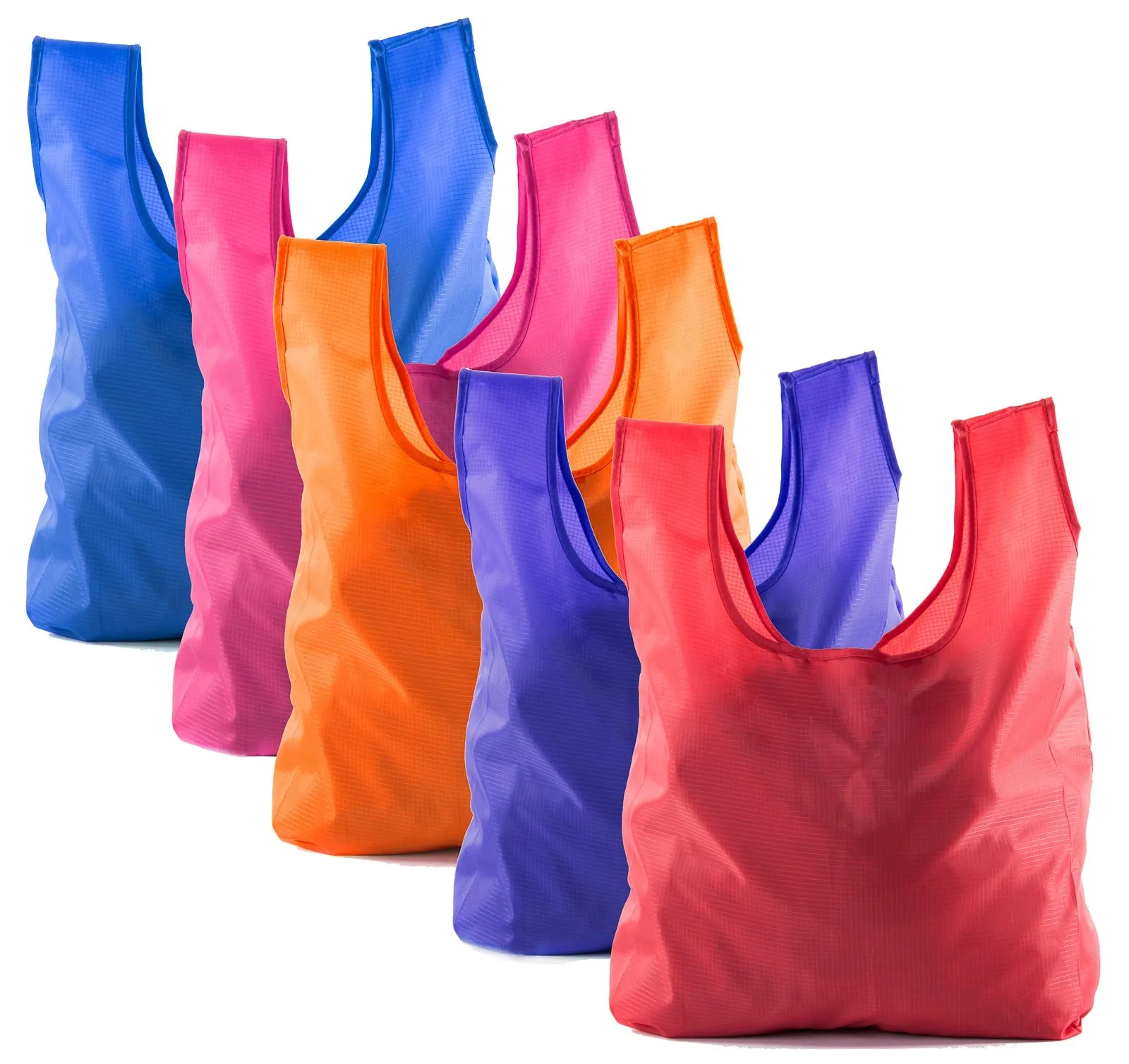 Foldable Shopping Bag With Integrated String Pouch
