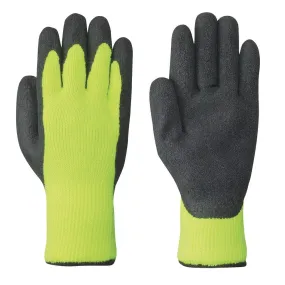 General Purpose Gloves - Pioneer Hi-Viz Yellow/Green Seamless Knit Latex Glove, 5322
