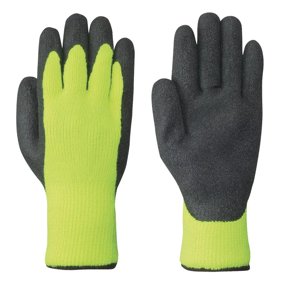 General Purpose Gloves - Pioneer Hi-Viz Yellow/Green Seamless Knit Latex Glove, 5322