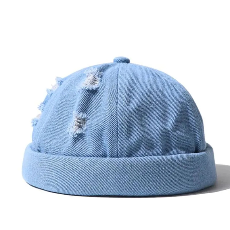 Ghelter Ripped Denim Docker Cap