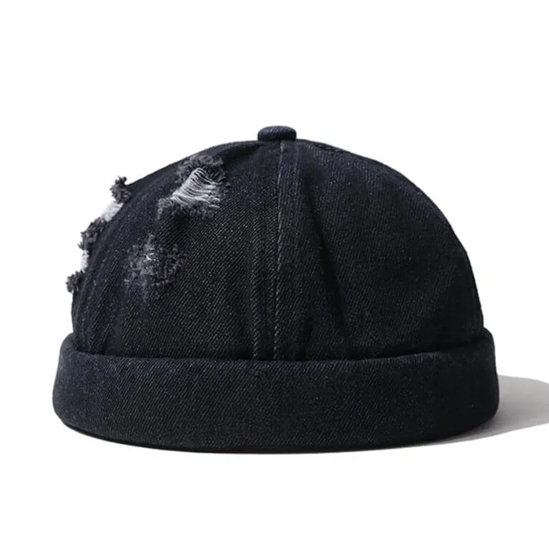 Ghelter Ripped Denim Docker Cap