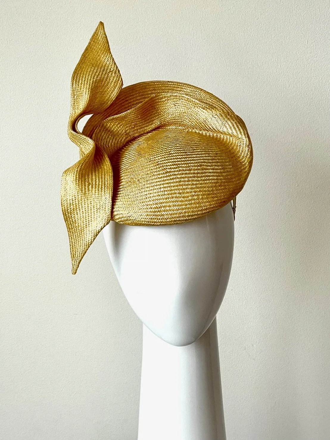 Golden Yellow Sculptured Raised Beret