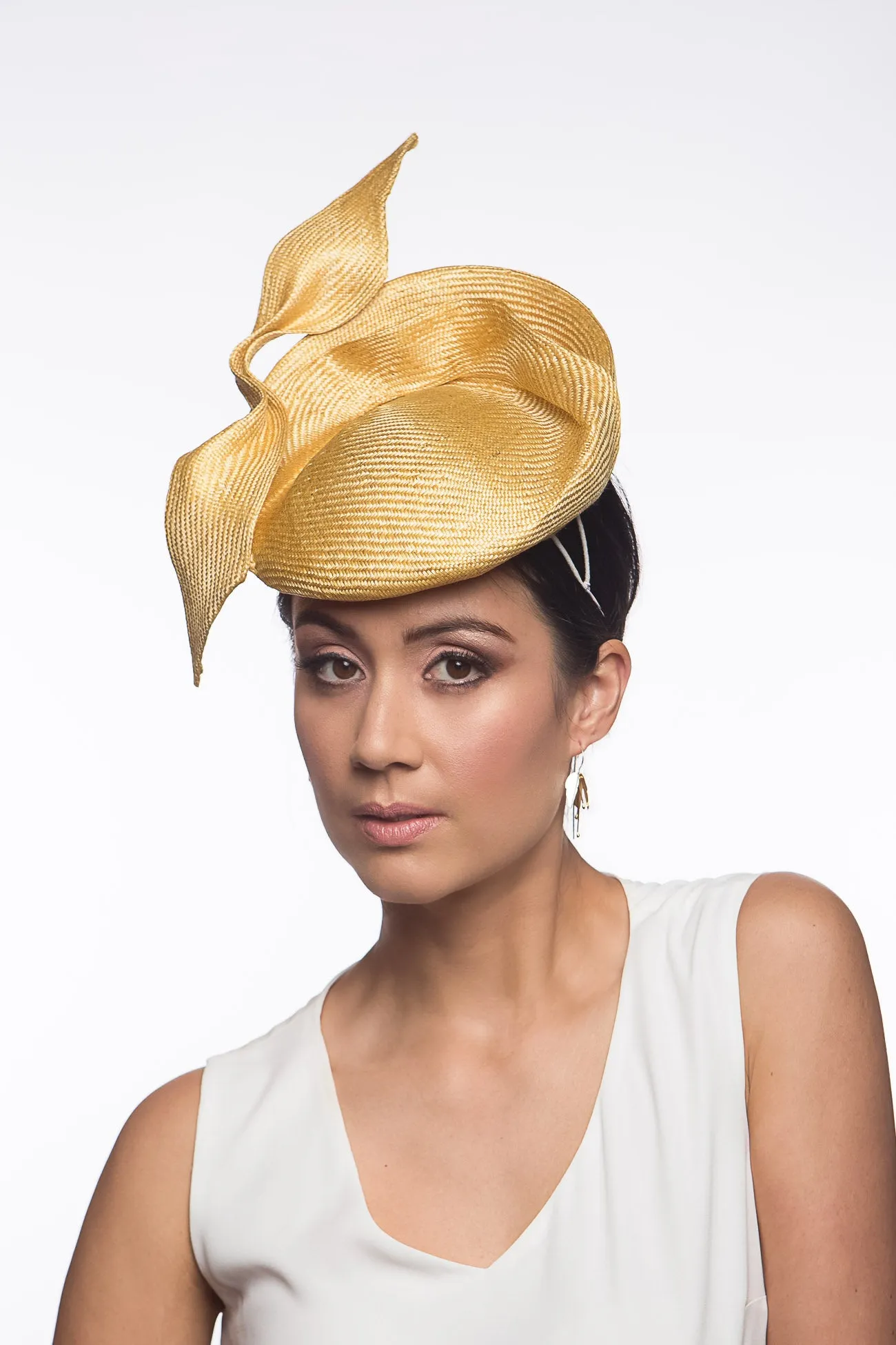 Golden Yellow Sculptured Raised Beret