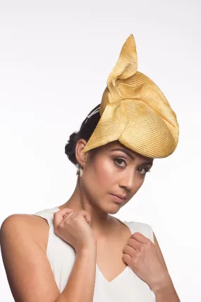 Golden Yellow Sculptured Raised Beret