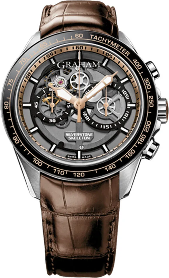 Graham Watch Silverstone RS Skeleton Steel Gold Limited Edition