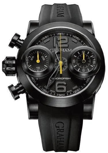 Graham Watch Swordfish Booster Yellow PVD