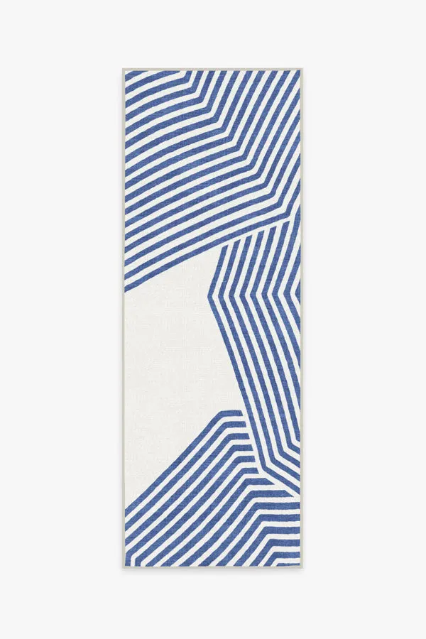 Gray Malin Outdoor Beach Club Navy & Ivory Rug