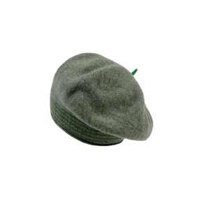 Greenish Grey Striped Beret