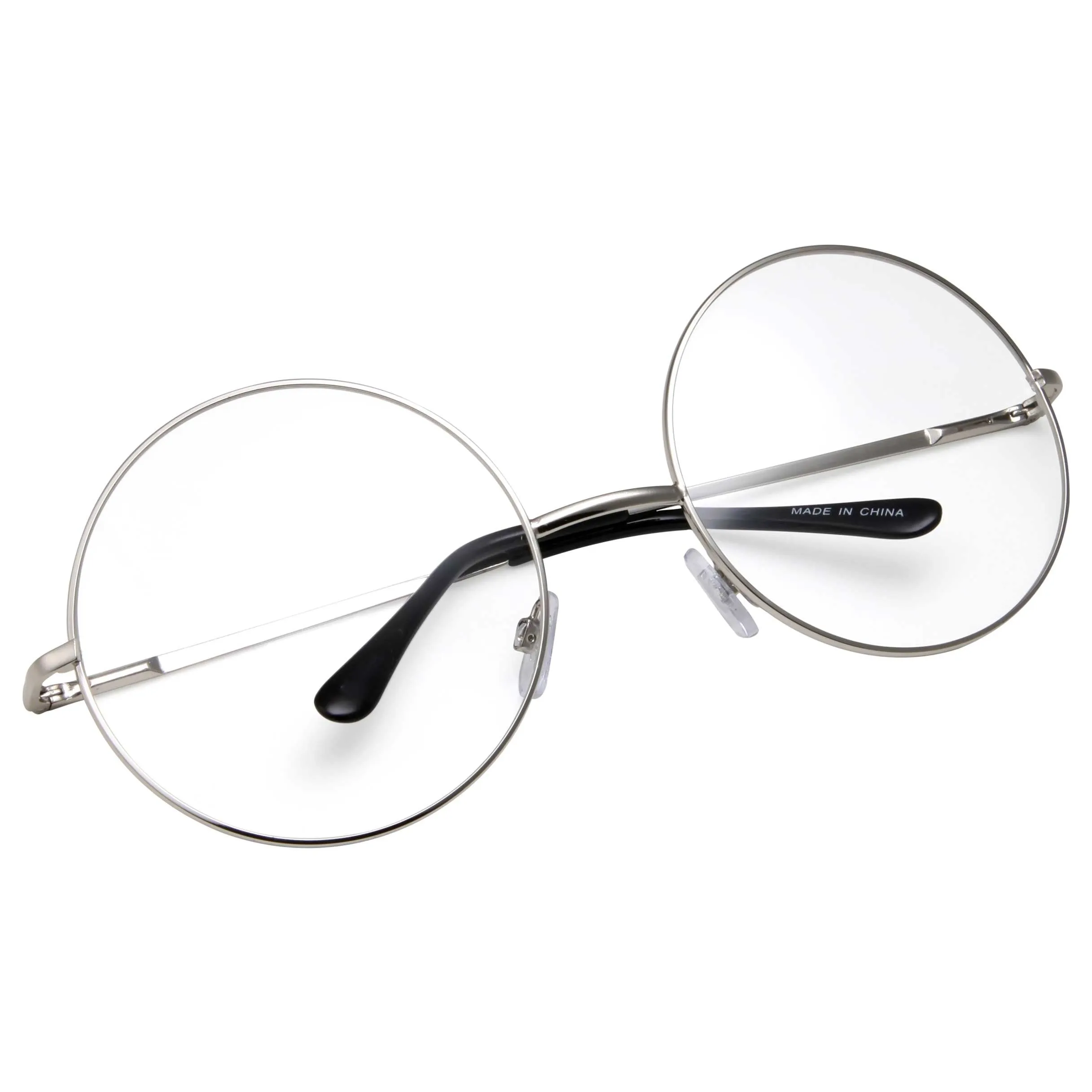 grinderPUNCH - Non-Prescription Round Circle Frame Clear Lens Glasses