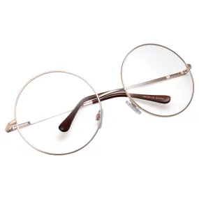 grinderPUNCH - Non-Prescription Round Circle Frame Clear Lens Glasses