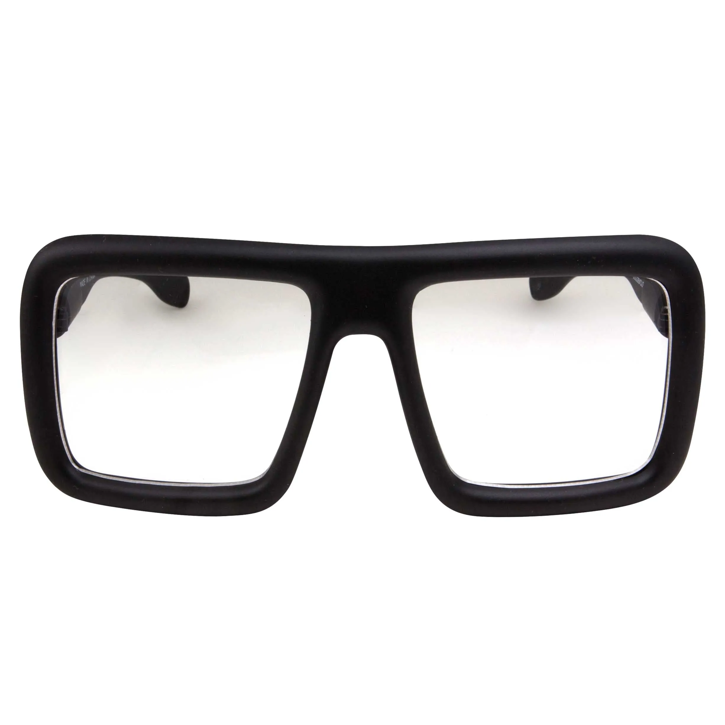 grinderPUNCH Thick Square Frame Clear Lens Glasses  Halloween Costume - Wilma Flintstone Glasses Vector Costume Glasses