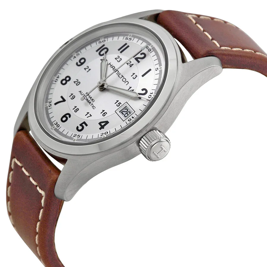 Hamilton Khaki Field Automatic Silver Dial Men's Watch H70455553
