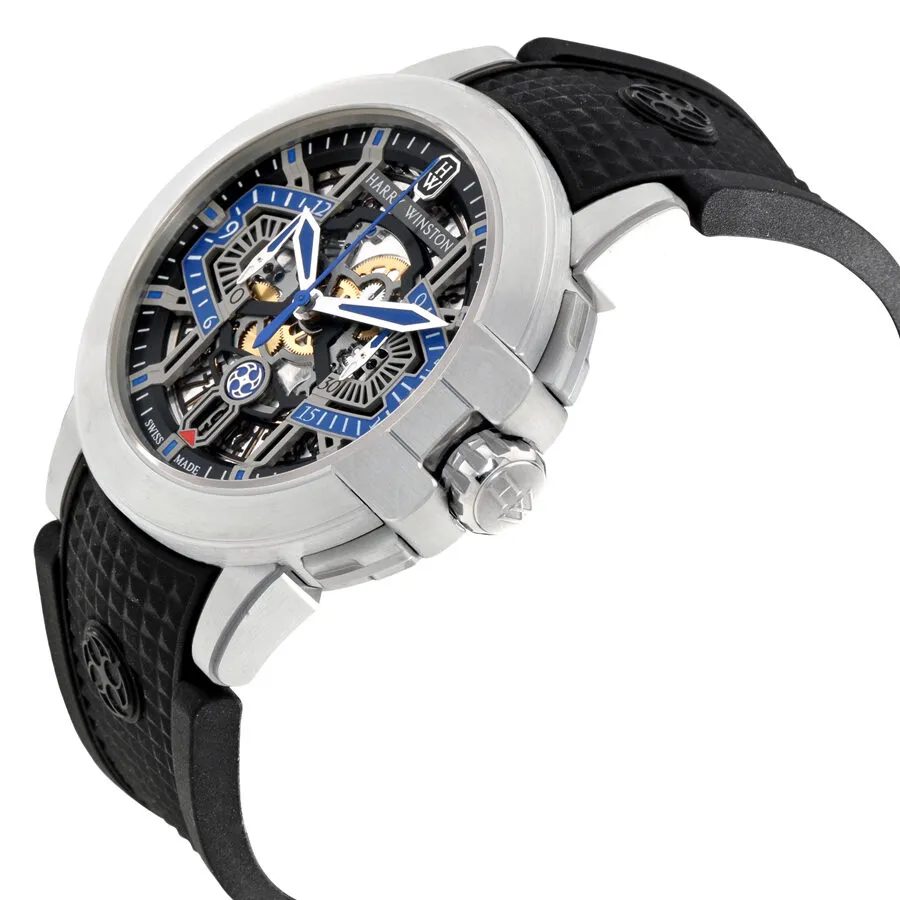Harry Winston Project Z Skeleton Dial Zalium Automatic Limited Edition Men's Watch OCEACH44ZZ004