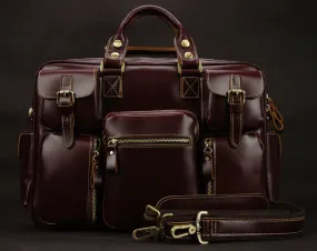High-Quality Executive Luxury Genuine leather tote travel bags