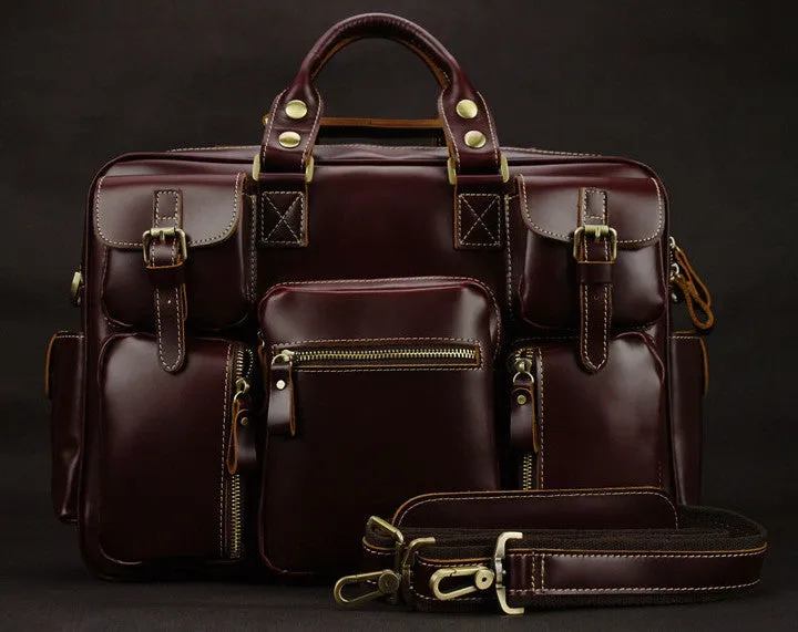 High-Quality Executive Luxury Genuine leather tote travel bags
