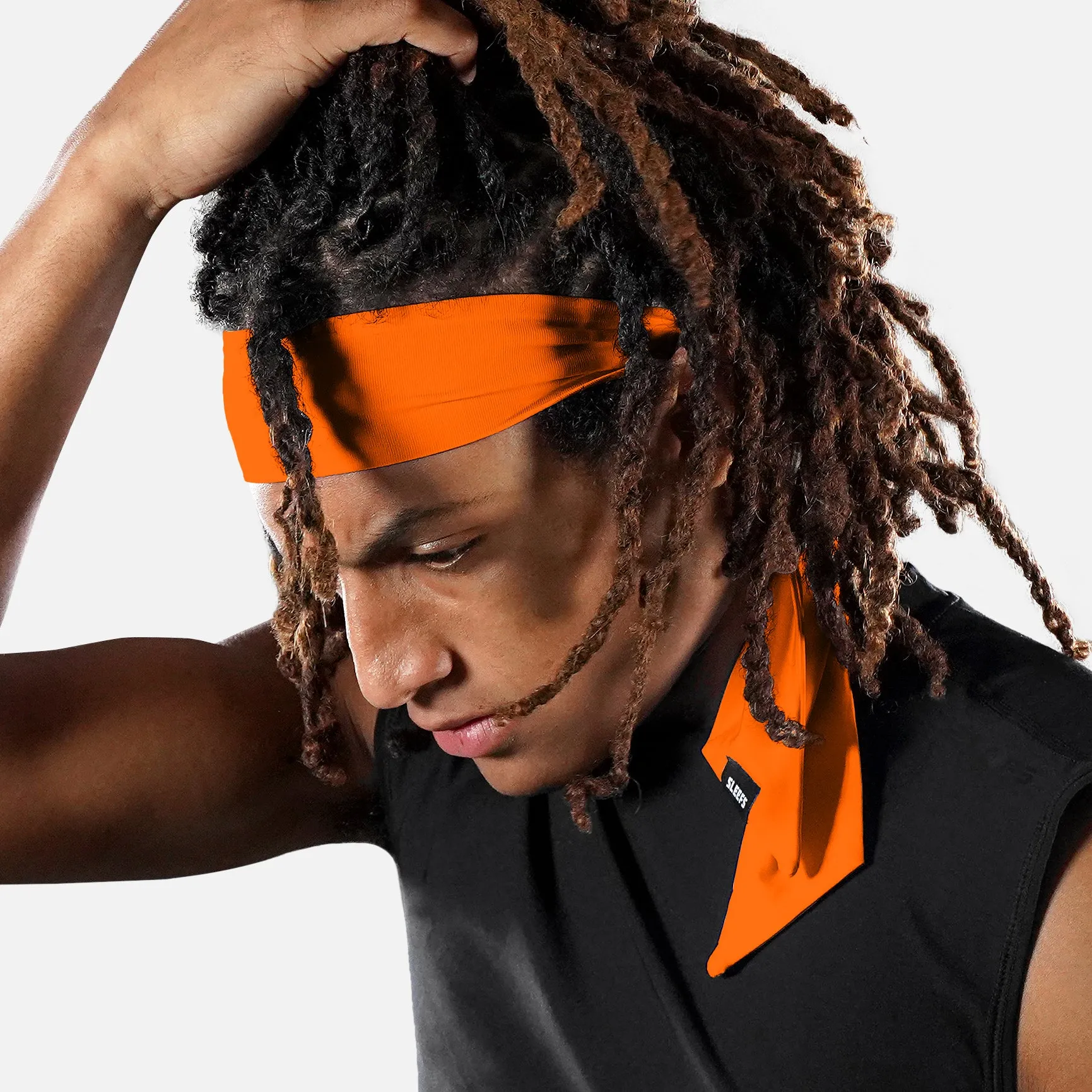 Hot Orange Ninja Headband