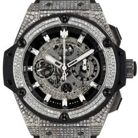 Hublot King Power Unico Titanium 48mm Custom Diamond Set 701.NX.0170.RX