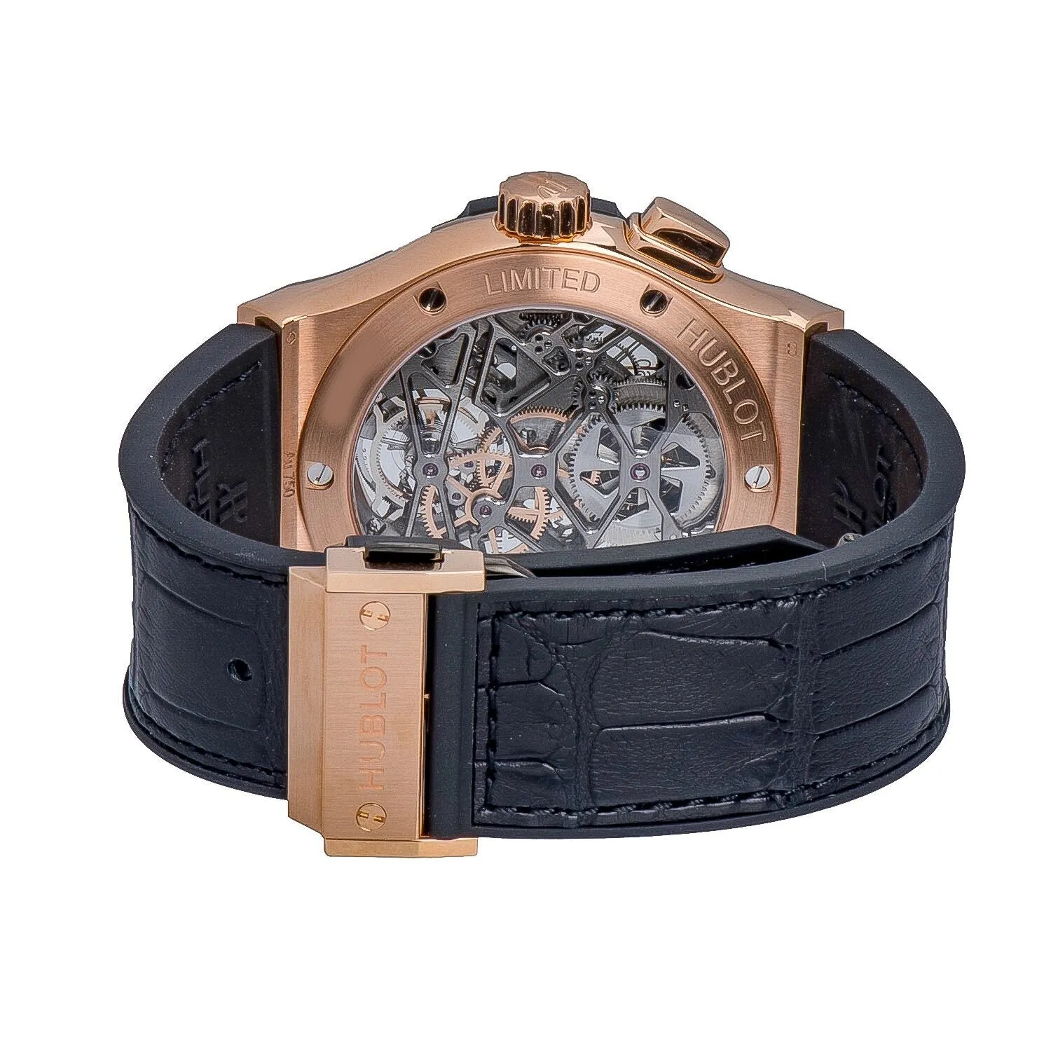Hublot Tourbillon Skeleton King Gold 18 Carat King Gold Men's Watch 506.OX.0180.LR