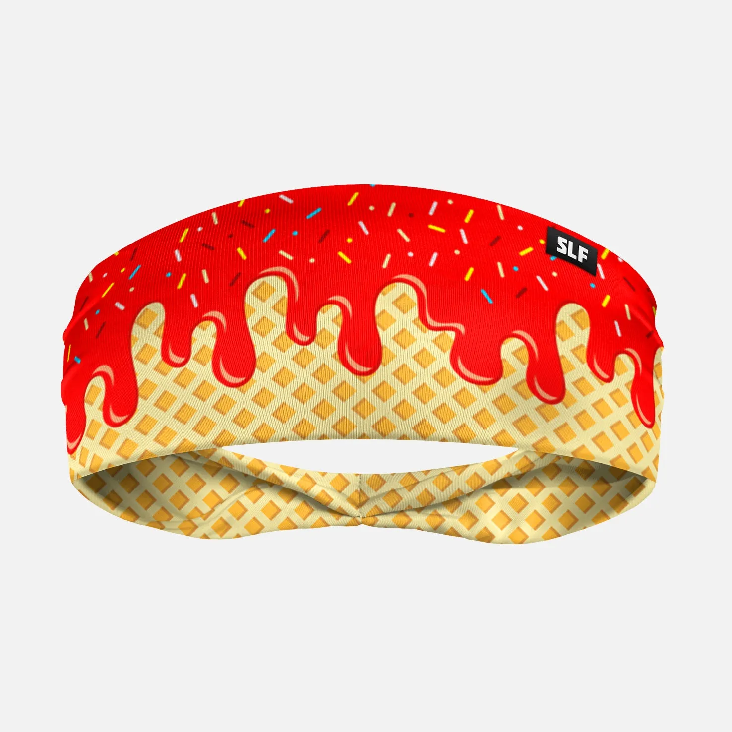 Ice Cream Cone Red Headband