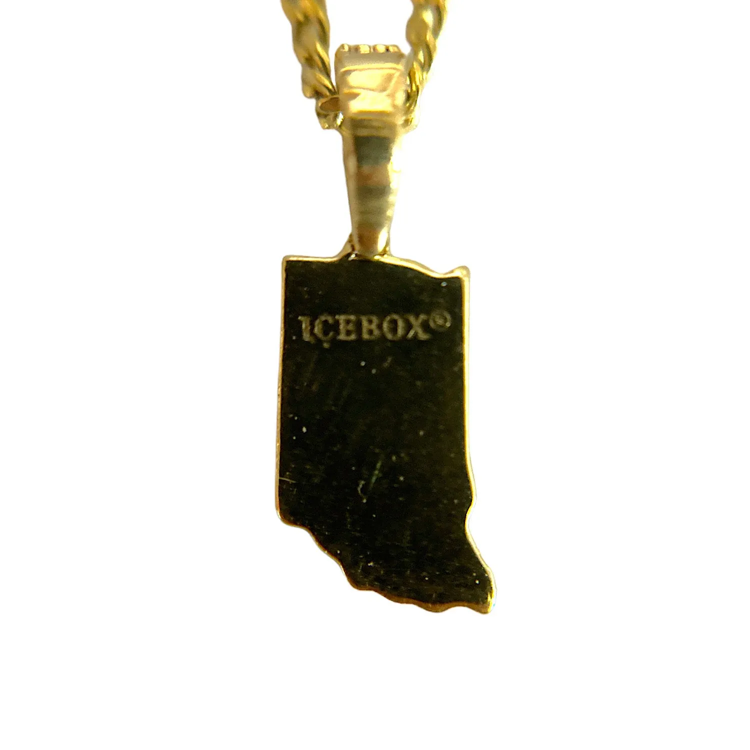 ICEBOX 14K Yellow Gold & 0.43ctw. Diamond 'Indiana' & '7' Dual Pendant Necklace