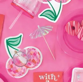 Iridescent Drink Umbrellas 25ct