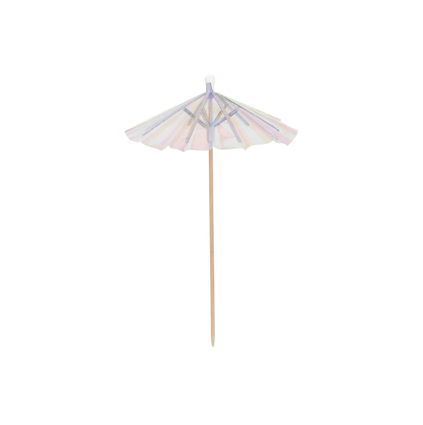 Iridescent Drink Umbrellas 25ct