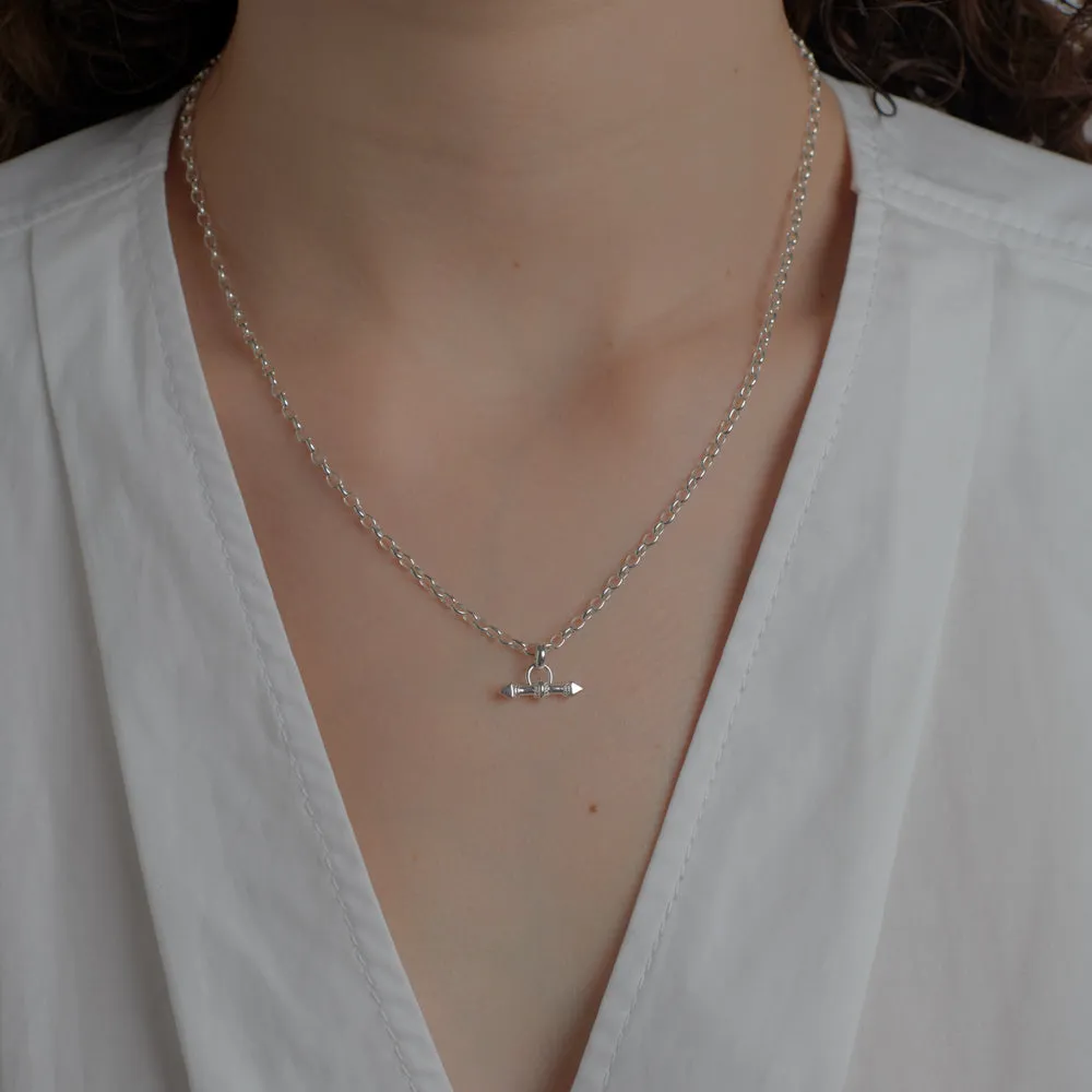 Karen Walker Arrow FOB Chain - Sterling Silver