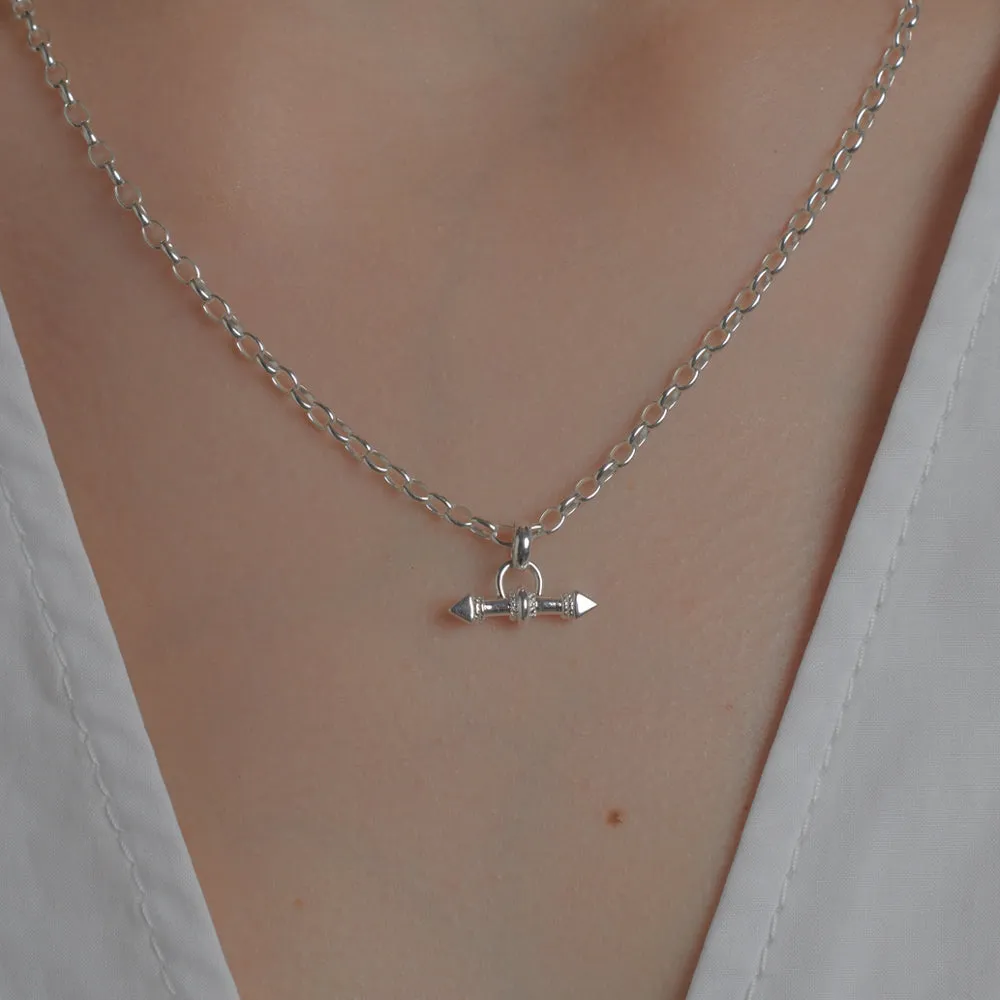 Karen Walker Arrow FOB Chain - Sterling Silver