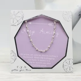 Keep Aiming ~ Wish Choker ~ Silver Bead