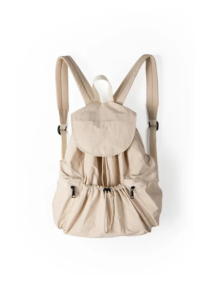 Korean Style New Backpack Fashion Casual Nylon Bags Women Light Large Capacity School Bag Designer Luxury Solid Girl Travel Ins