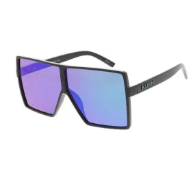 KUSH Oversized Square Frame with Color Mirror Lens glasses- Assorted