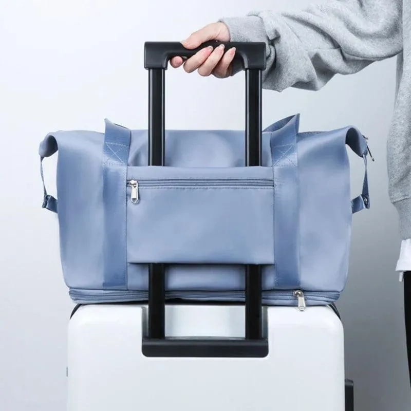 Large Capacity Travel Bag, Durable Waterproof Nylon, Lightweight, Foldable, Stylish Colors, Perfect for Travel