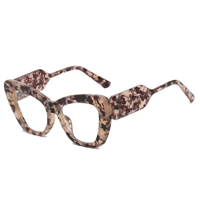 Large Polygon Women Oversized Photochromic Glasses