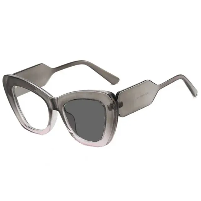 Large Polygon Women Oversized Photochromic Glasses